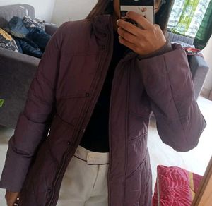 Long Winter Overcoat Style Puffer Jacket