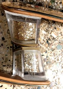 Sparkling Golden Embellished sandel👡