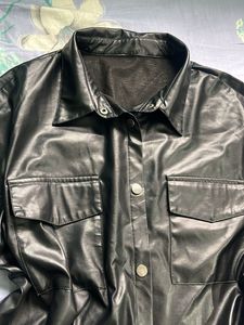 Black Faux Leather jacket