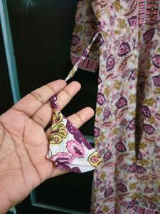 Beautiful Floral print Puple 3 Piece Suit Set