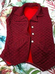 Red Quilted Vest