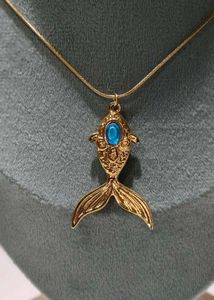 Gold Fish Pendant Necklace