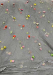 2 metre Elegant Grey Tiered Anarkali Kurta Fabric