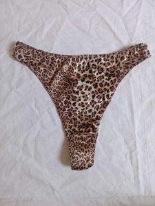 Leopard Print Thong