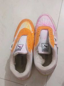 Custom Painted Puma Sneakers
