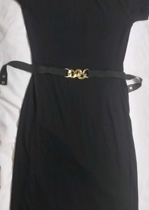 Black Belted Dress