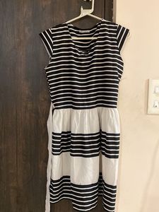 Striped Sleeveless Casual Dress