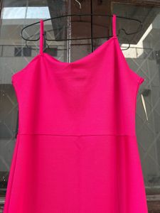 Pink Bodycon Midi Dress