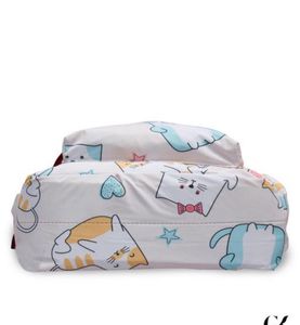 Cute Cat Print Backpack