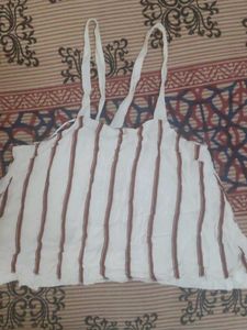 Striped White Tank Top