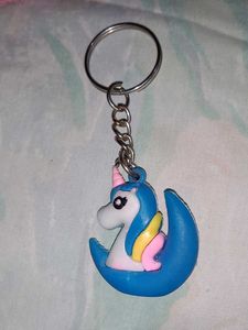Unicorn Moon Keychain