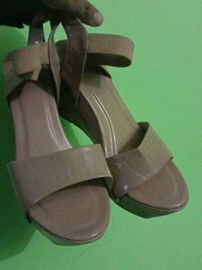 Beige Slingback Heels