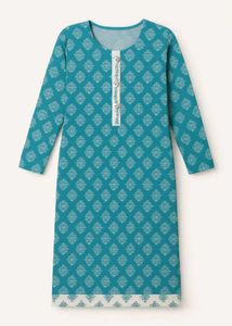 Blue Floral Print Kurti