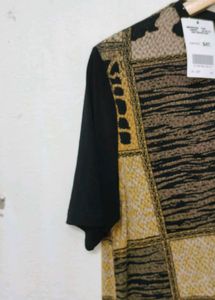 Trebdy New Paris Print Tee For Women