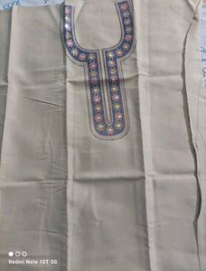 Unstitched Pure Khadi Cotton Kurti And Dupatta