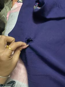 Purple Embroidered Kurta Set