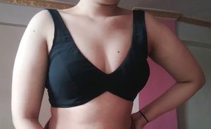 Black V Neck And Backless Blouse