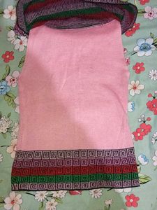 Pink Top with Geometric Pattern