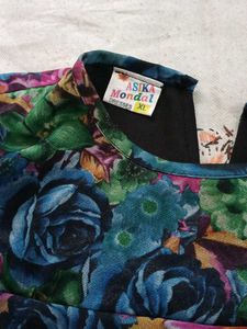 Floral Print Layered Dress