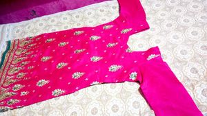 Chanderi Silk Kurti Set