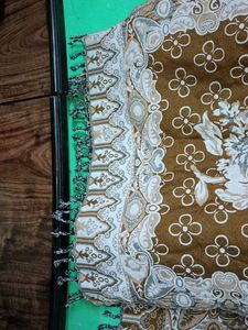 Brown Patterned Shawl