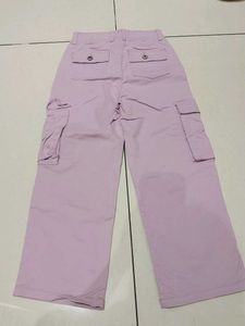 Girls Cargo Pants ( Lavender Colour)