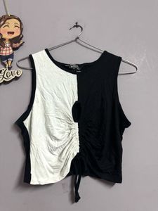 ruched cut out detailing top