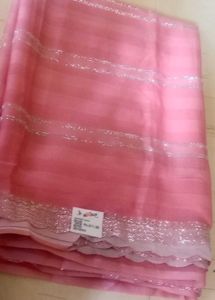 Pink Embellished Saree