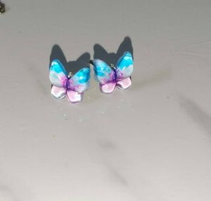 Butterfly Jewellery Set - Locket &amp; Earrings Combo