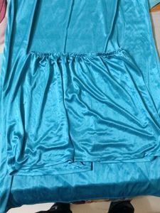 Blue Satin Nightsuit