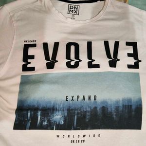 White Graphic Tee - Evolve