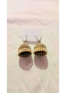 Earrings Jhumkas and Rings Set (4 piece )