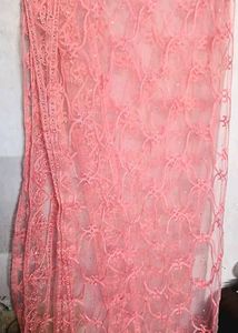 Elegant Pink Embellished Dress