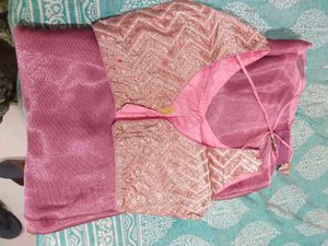 Saree With Designer Blouse