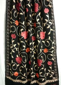 New Kashmiri Embroidered Woollen Shawl For Women