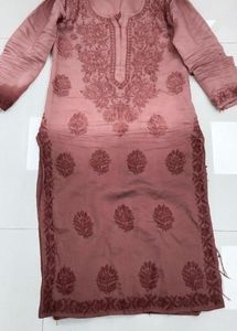 Brown Lakhnavi Kurti