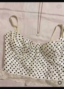 Polka Dot Corset Top