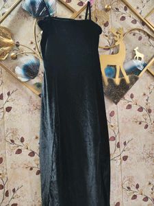 Beautiful Velvet Black Dress