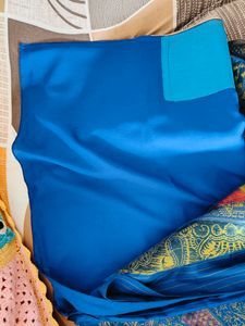 Pure Soft Silk Royal Blue Saree