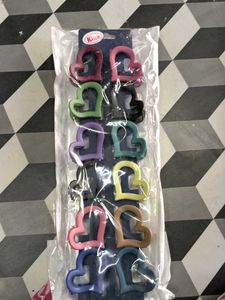 Heart Hair Clips - 54 Pack