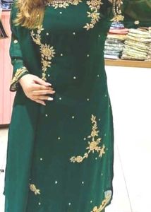 Emerald Green Embroidered Salwar Kameez