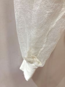 Zara Knit Top with Sheer Sleeves