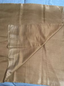 Golden cotton sari
