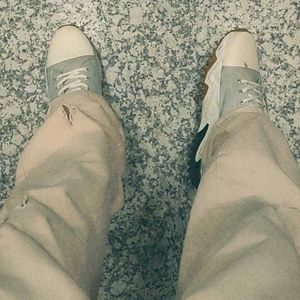 Stylish White &amp; Grey Sneakers