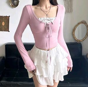 NEWME Pink Long Sleeve Top
