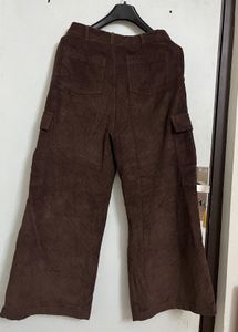 Brown Corduroy Cargo Pants