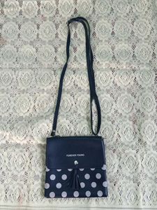Black With White Polka Dots SLINGBAG