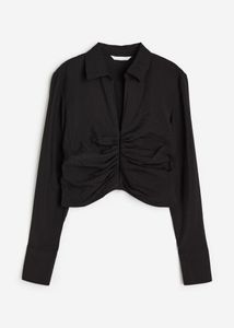 Y2K H&M V Shaped, Crop Button Down Shirt