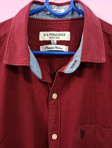 US Polo Assn. Maroon Shirt