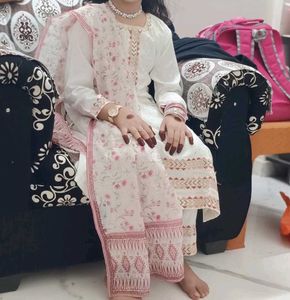 Sober Designer Suit Set For Kids (Pakistani)